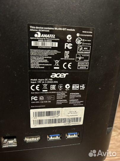 Моноблок Acer ZC-700