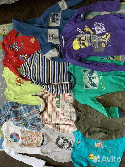 Кофты,футболки,пижамы для мальчика пакетом 86-92