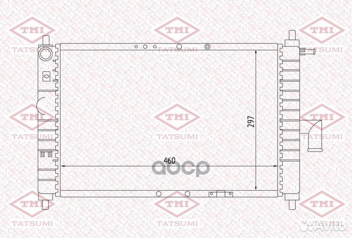 Радиатор охлаждения daewoo Matiz 98- tatsumi T