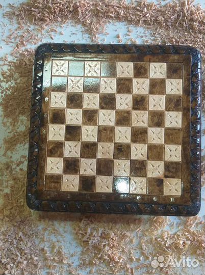Нарды шахматы резные