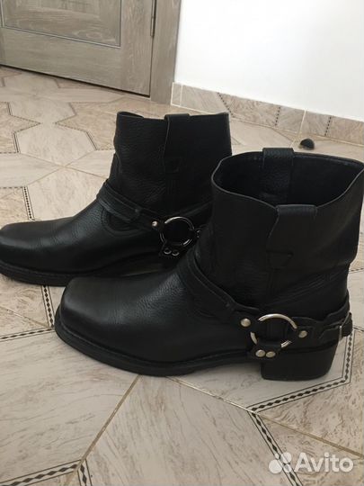 Сапоги,ботинки кожаные 44-45р мужские
