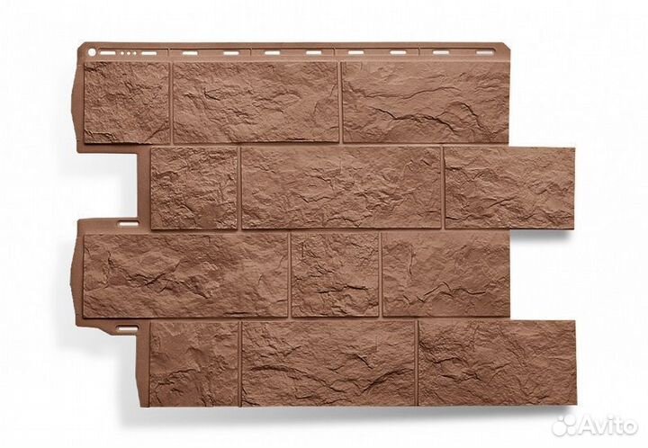 Фасадные панели Туф эко терракотовый Альта Профиль