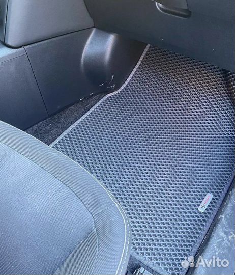Коврики EVA 3Д на Qashqai 1 серый+серый