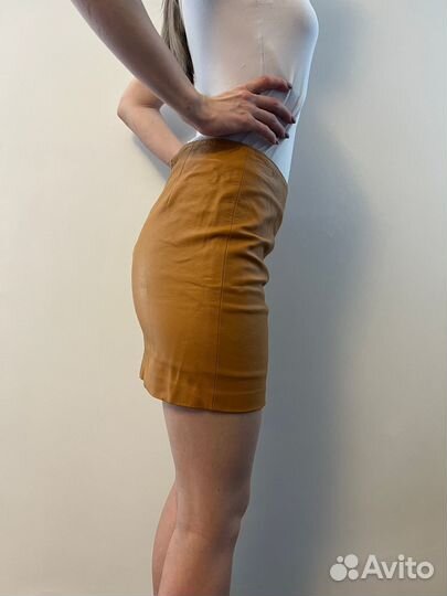 Кожаная юбка 100% Телячья кожа