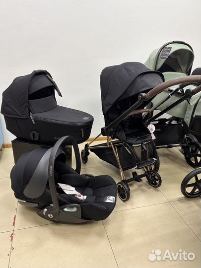 Коляска cybex mios Deep Black 2023 года 2 в 1