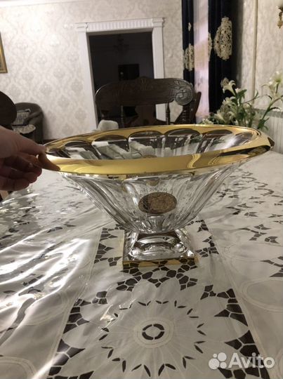Хрустальная ваза для фруктов