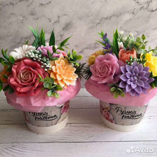 Букет из мыла