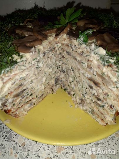 Мясной торт,закусочный 