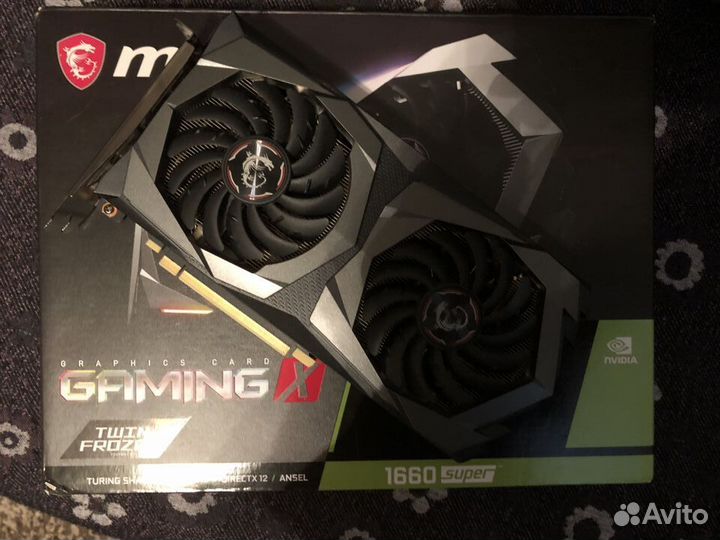 Видеокарта MSI GeForce GTX 1660 super Gaming X 6GB