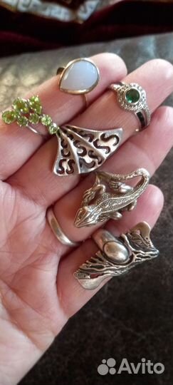 Кольца серебро