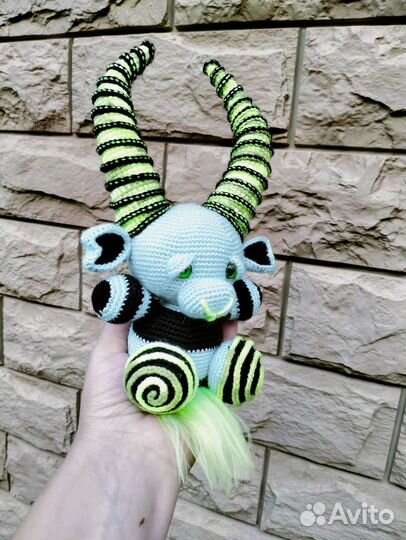 Бафомет вязаный ручной работы