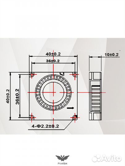 Вентилятор 4010Т 24V