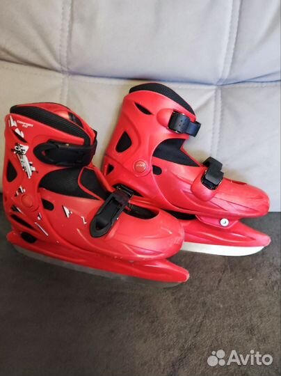 Коньки детские раздвижные 31-34р-р