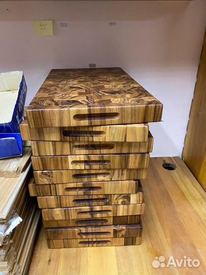 Доска разделочная торцевая тик