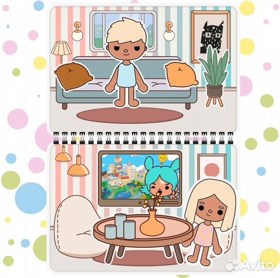 Тока Бока Домик книжка на липучках