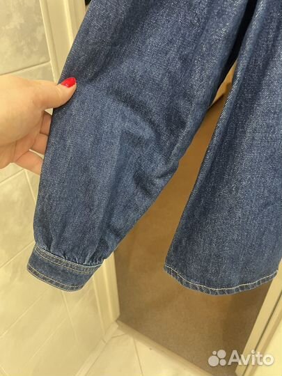 Джинсовая блузка zara оригинал XL