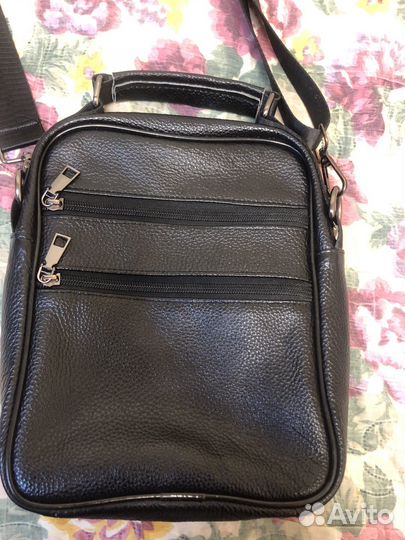 Мужская кожаная сумка,через плечо