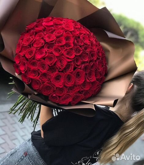 Букеты-Гиганты Красных Роз. Подарок с WOW Эффектом