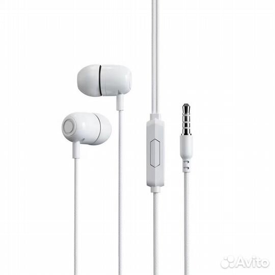 Наушники с микрофоном Fumiko EP13 белые (Новые)