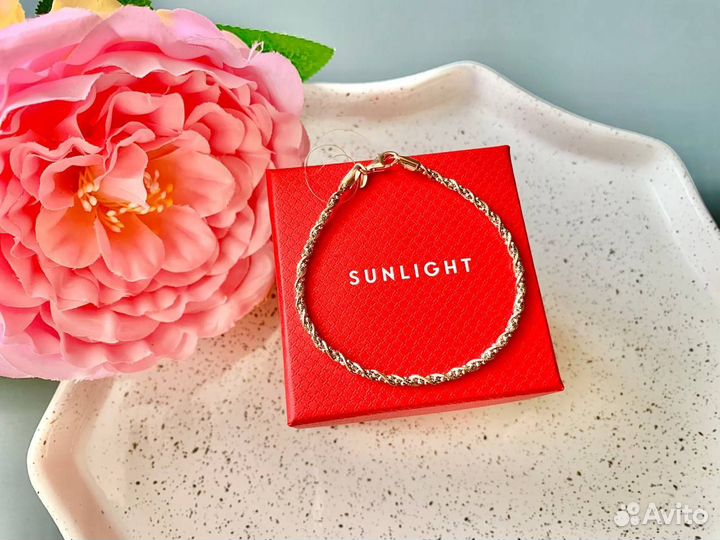 Новый браслет женский серебрянный 17 размер