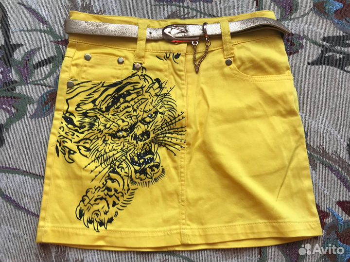 Джинсовая юбка на девочку