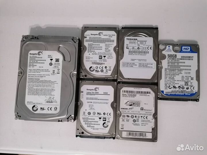 Жёсткие диски HDD 500Gb 2Tb 2.5
