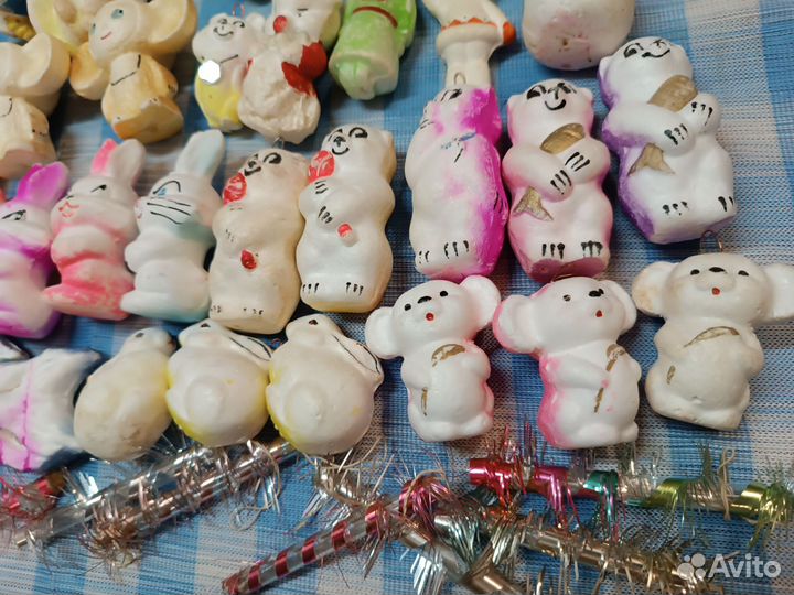 СССР ёлочные игрушки пенопласт картон