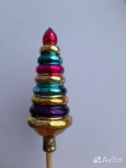 Елочная стеклянная игрушка СССР 