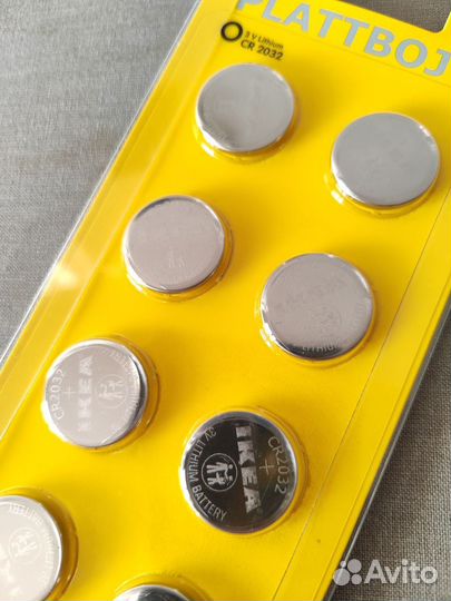 Батарейки Икеа CR2032 платбой (plattboj) 3V 8 шт