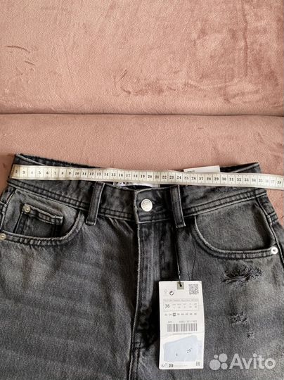 Джинсы zara mom fit 36