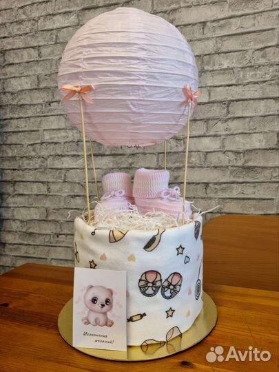 Торт из памперсов/подгузников (девочка, мальчик)