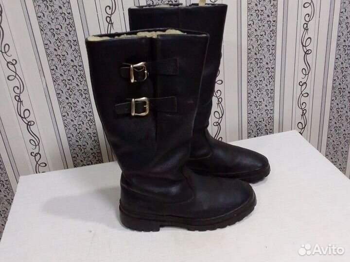 Сапоги кожаные новые зимние Бронь Унты новые