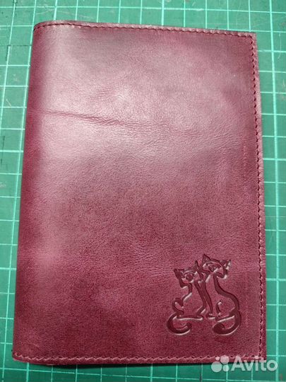 Обложка на паспорт, подарок натуральная кожа