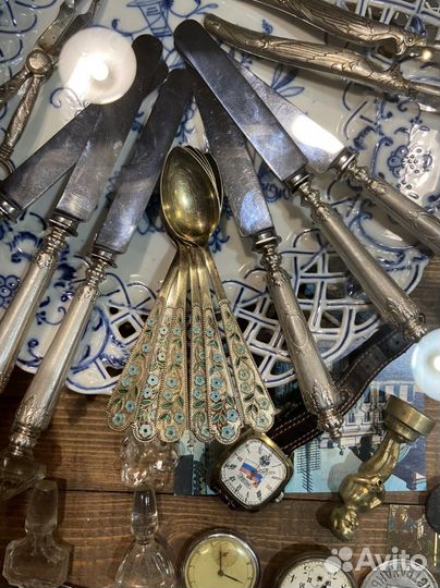 Набор серебряных чайных ложечек, СССР