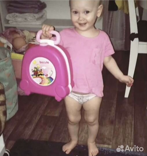 Портативный дорожный горшок. Чемоданчик. Новый