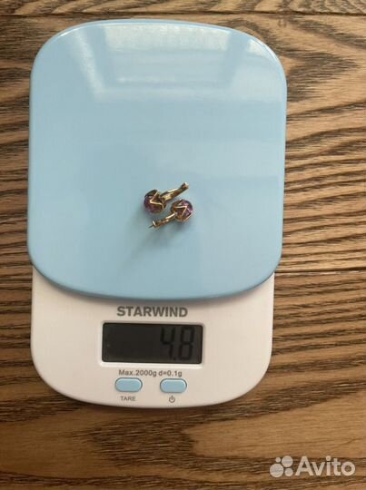 Золотые серьги 583 пробы