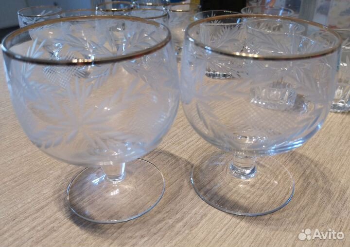 Бокалы 4шт Хрусталь