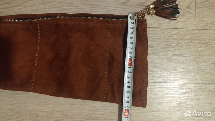 Сапоги осенние замшевые