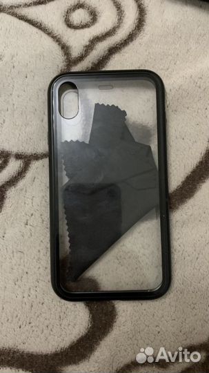 Защитный чехол из стёкла для iPhone XR на магнитах