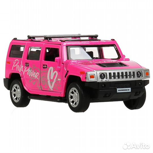 Машина HUM2-12SRT-PK металл hummer H2 спорт 12 см