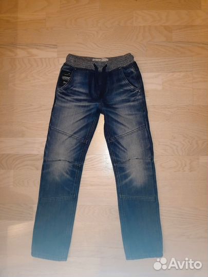 Джинсы утеплённые и лёгкие 122 (2 шт) шт