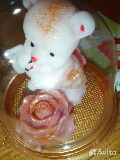 Мыло ручной работы. Мишка обнимашка