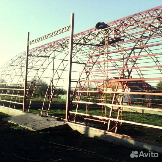 Арки для арочного ангара 10Х5Х45 м