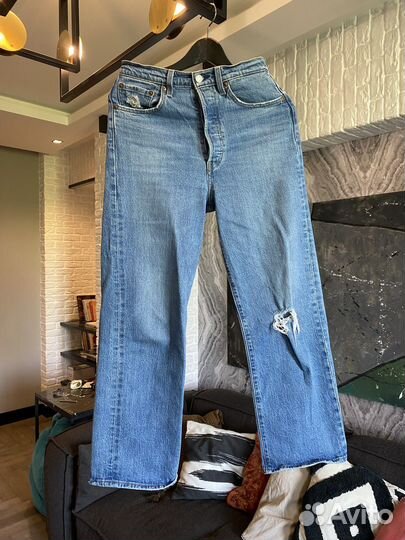 Джинсы Levis ribcage straight 27