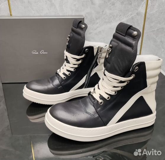 Rick owens geobasket chrome hearts