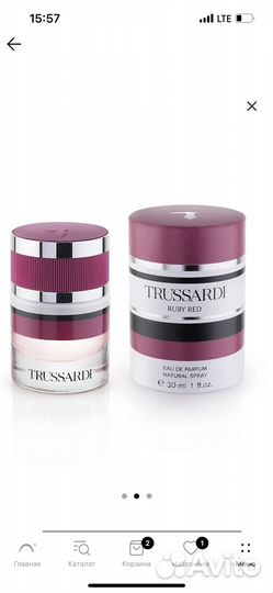 Духи Trusssrdi ruby red