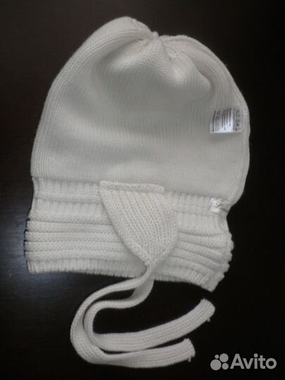 Новая утепленная шапочка для девочки, размер 52-54