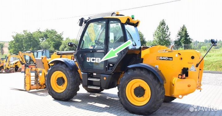 Стекло дверное левое нижнее Jсb Loadall 540 - 140