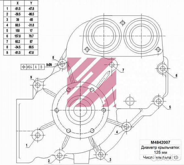 Водяной насос Мерседес
