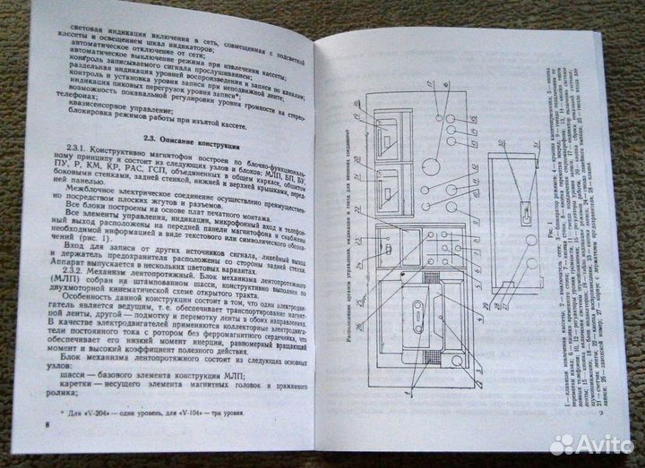 Инструкция по ремонту магнитофона Вильма-104 / 204